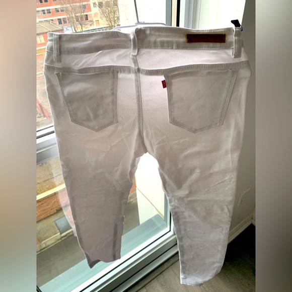 White Straight Jeans - Picture 2 of 3